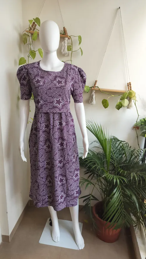 Maternity Maxi - Knee Length - Dark Purple